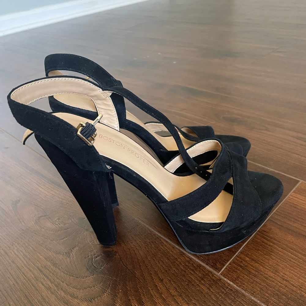Black high heels womens size 7